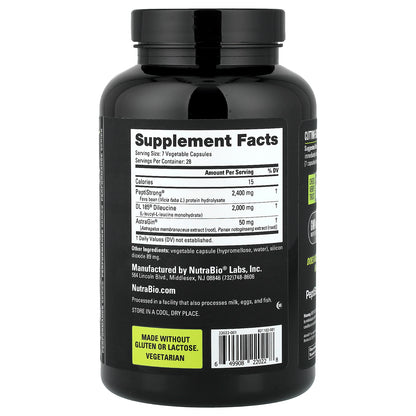 NutraBio, Growth Peptides, 196 Capsules