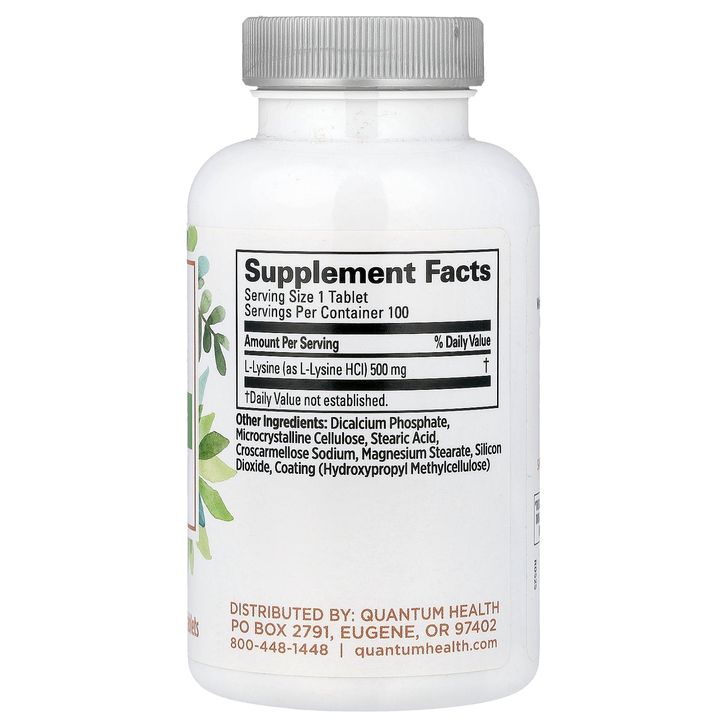 Quantum Health, L-Lysine, 500 mg, 100 Tablets