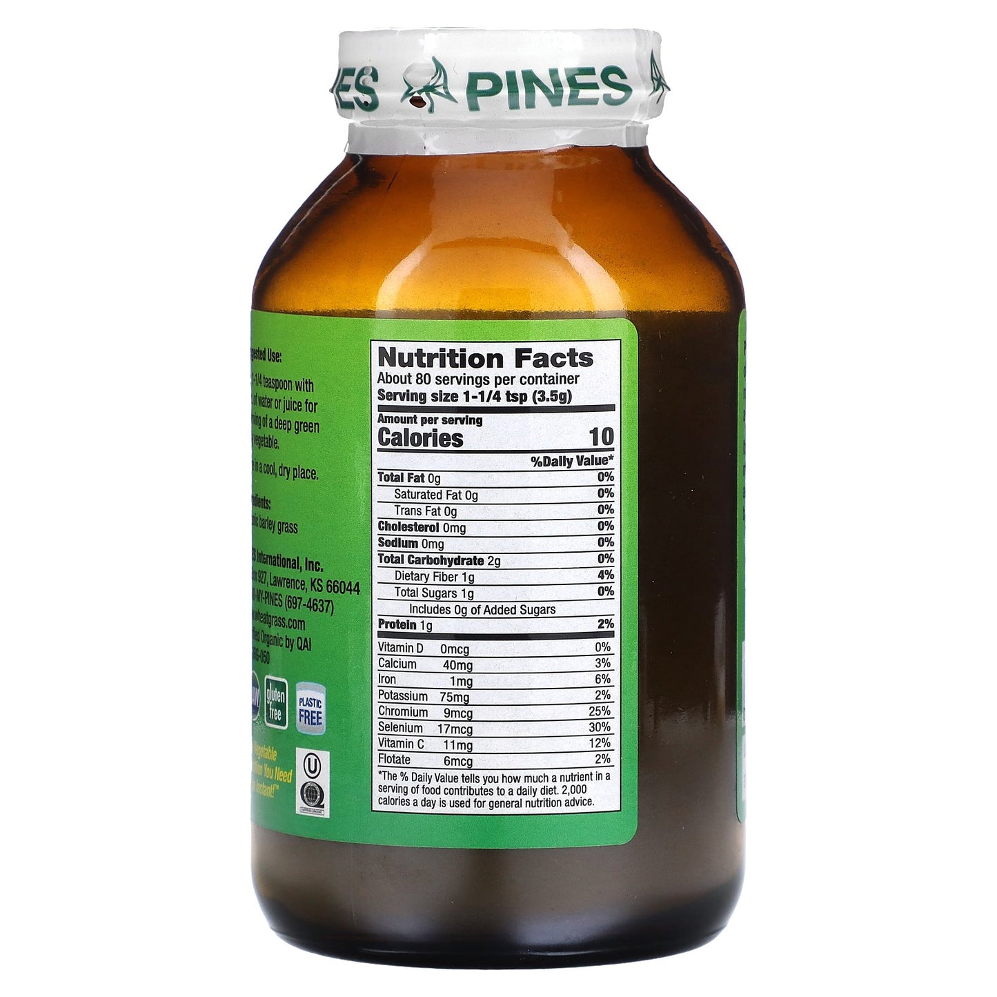 Pines International, Barley Grass Powder, 10 oz (280 g)