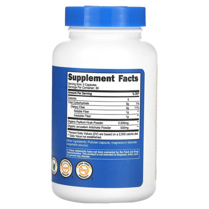 Nutricost, Fiber, 150 Capsules