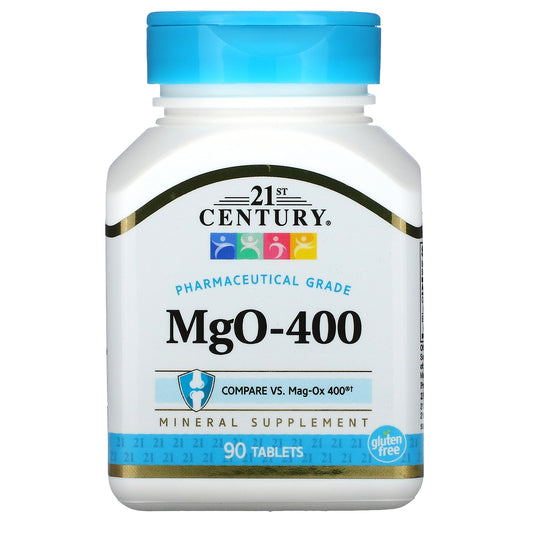 21st Century, MgO-400, 90 Tablets