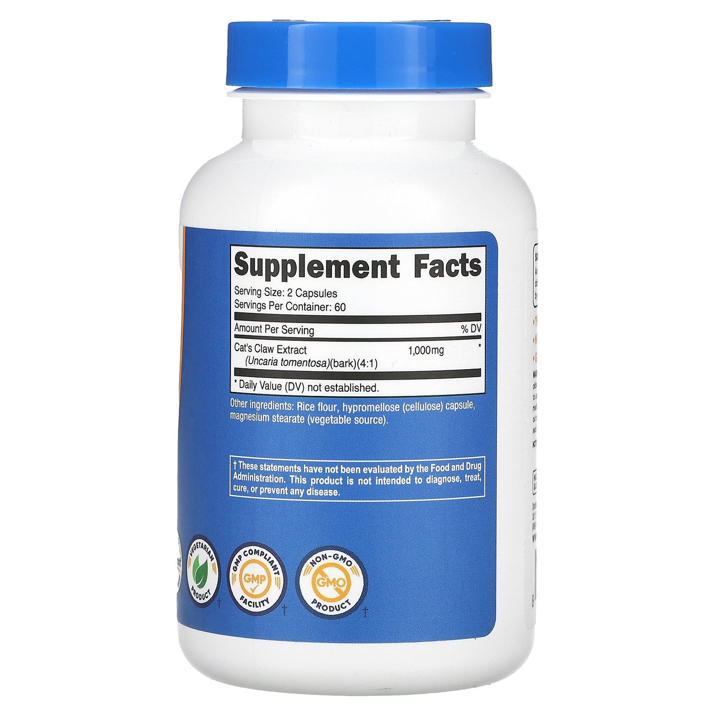 Nutricost, Cat's Claw, 120 Capsules (500 mg per Capsule)