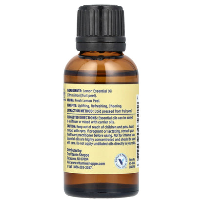 The Vitamin Shoppe, 100% Pure Essential Oil, Lemon, 1 fl oz (30 ml)