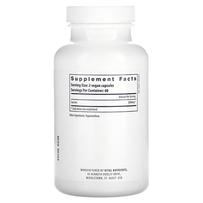 Vital Nutrients, Taurine, 120 Vegan Capsules (1,000 mg per Capsule)