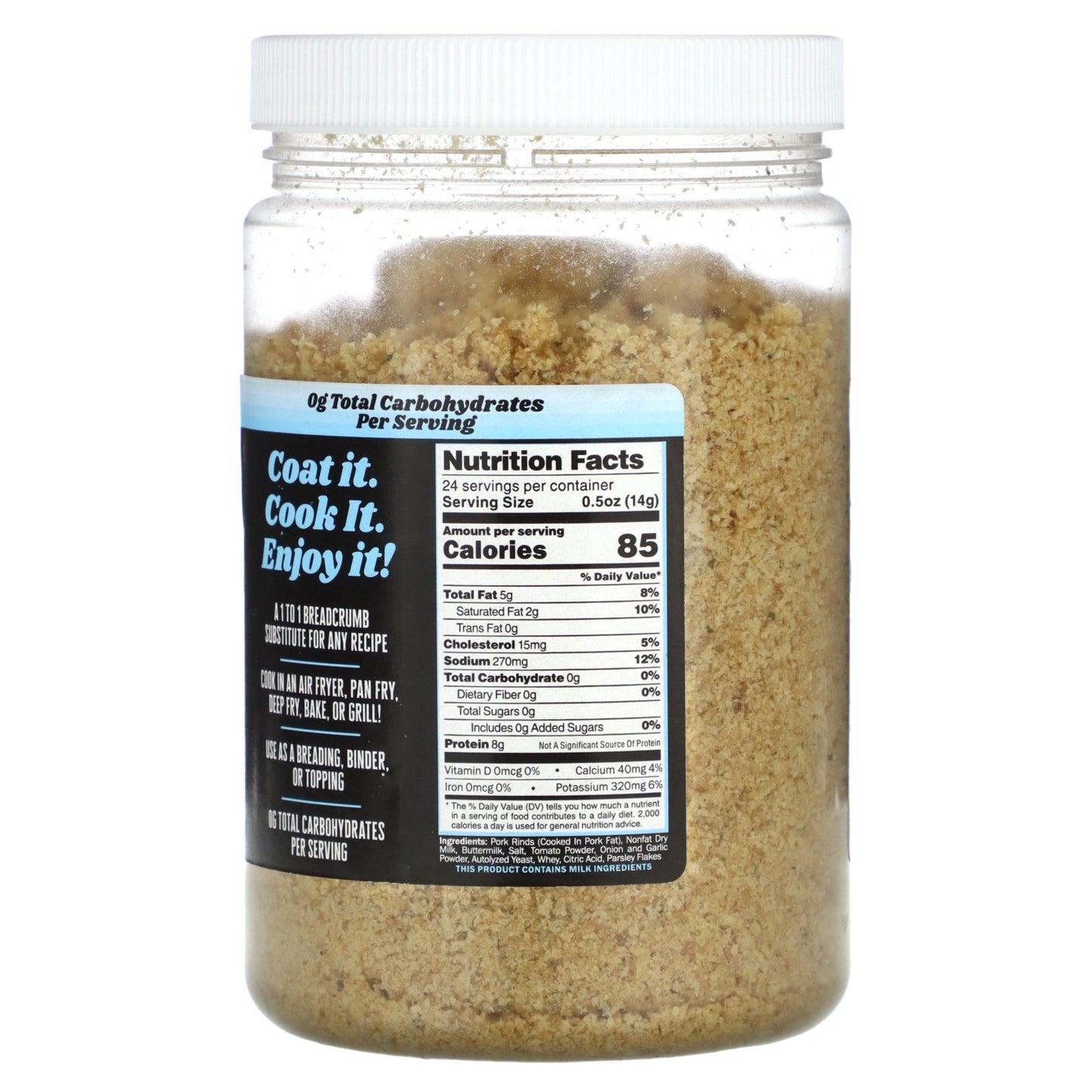 Pork King Good, Pork Rind Crumbs, Ranch Seasoned , 12 oz (340 g)