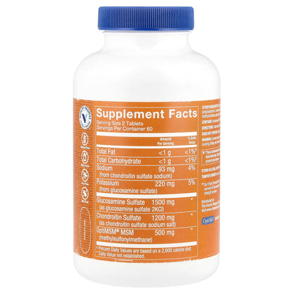 The Vitamin Shoppe, Triple Strength Glucosamine Chondroitin With MSM, 120 Tablets
