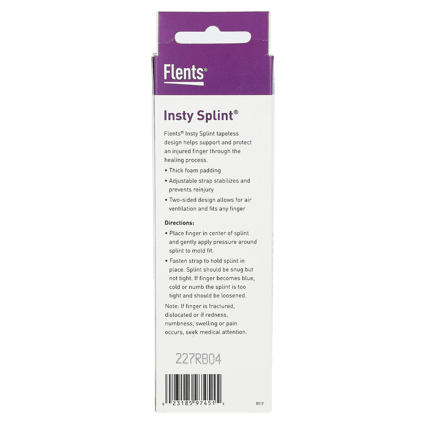 Flents, Insty Splint, M/L Combo, 2 Count