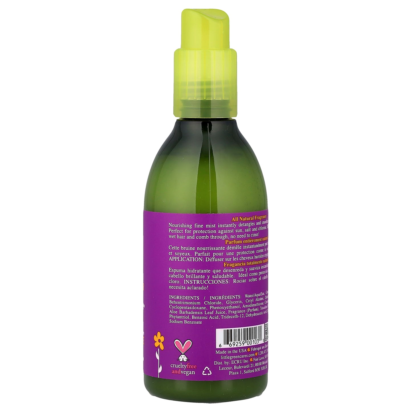 Little Green, Leave-In Conditioning Hair Detangler, 8 fl oz (240 ml)