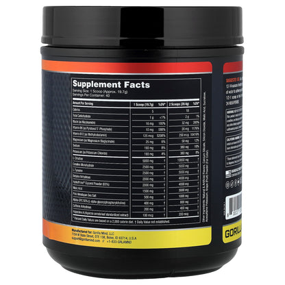 Gorilla Mind, Mode, Pre-Workout Formula, Grape Cotton Candy, 1.74 lb (788 g)