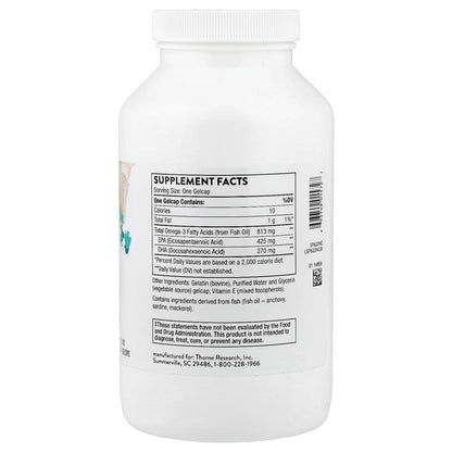 Thorne, Super EPA, 180 GelCaps