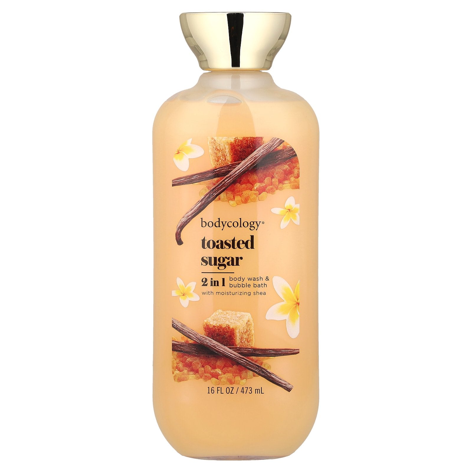 Bodycology, 2 In 1 Body Wash & Bubble Bath, Toasted Sugar, 16 fl oz (473 ml)