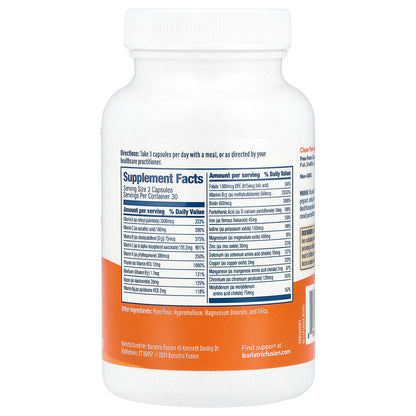 Bariatric Fusion, High ADEK Multivitamin , 90 Capsules