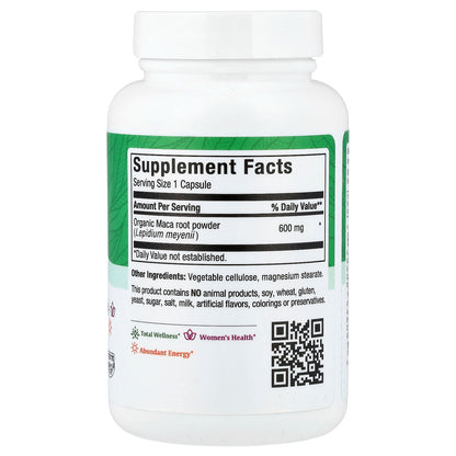 Maxi Health, Organic Maca, Full Spectrum, 90 Capsules (600 mg per Capsule)