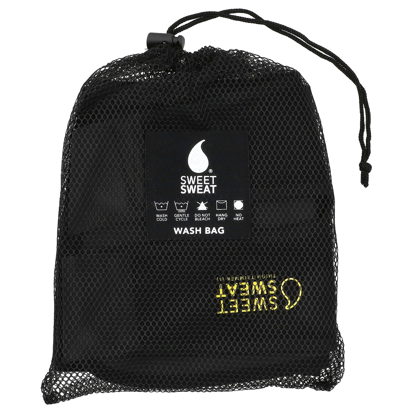 Sports Research, Sweet Sweat®, Thigh Trimmers, Medium, Black & Yellow, 1 Pair