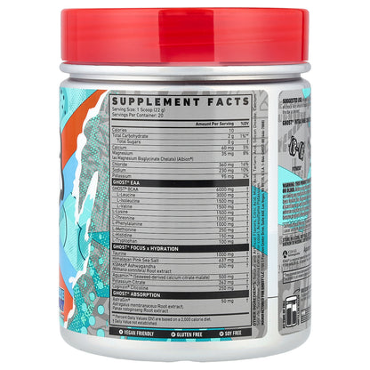 Ghost, Intra, Blue Raspberry, 15.5 oz (440 g)