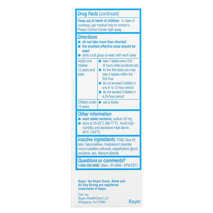 Aleve, Naproxen Sodium Tablets, Back & Muscle Pain, 220 mg, 90 Tablets