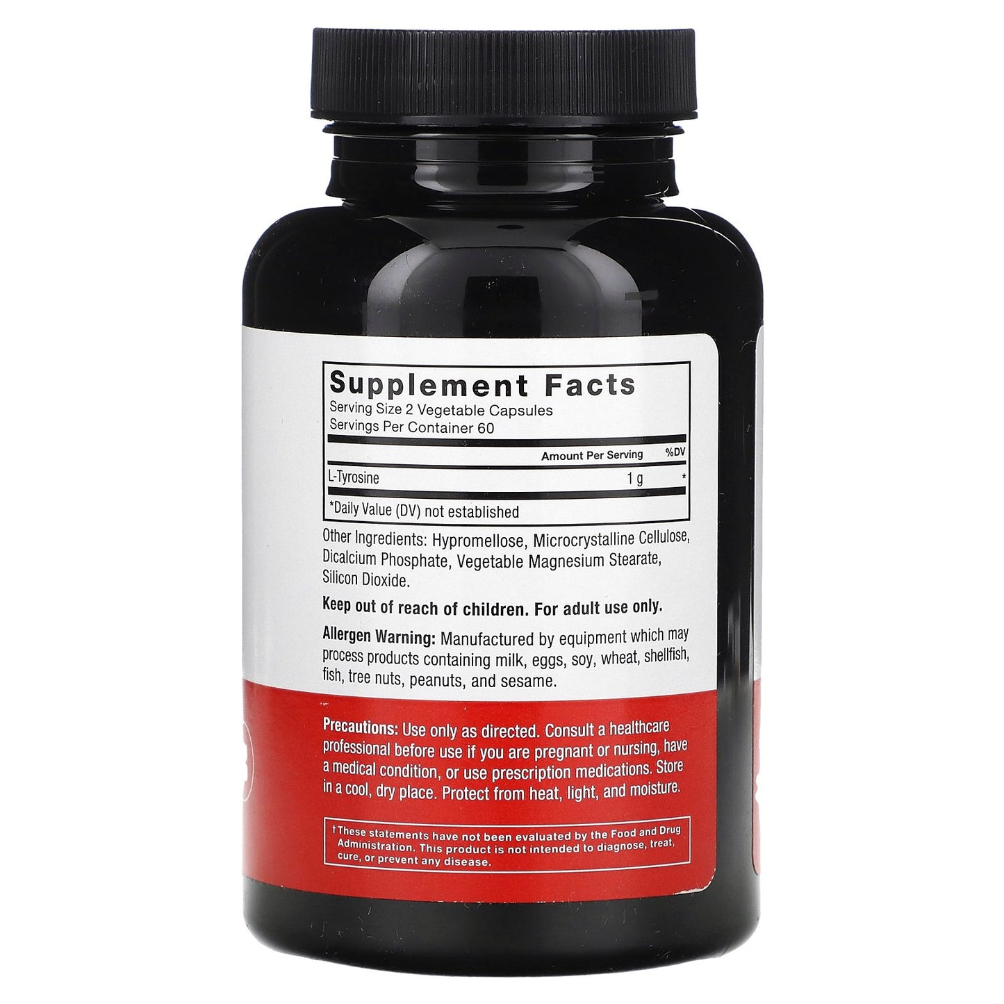 Force Factor, L-Tyrosine, 500 mg, 120 Vegetable Capsules