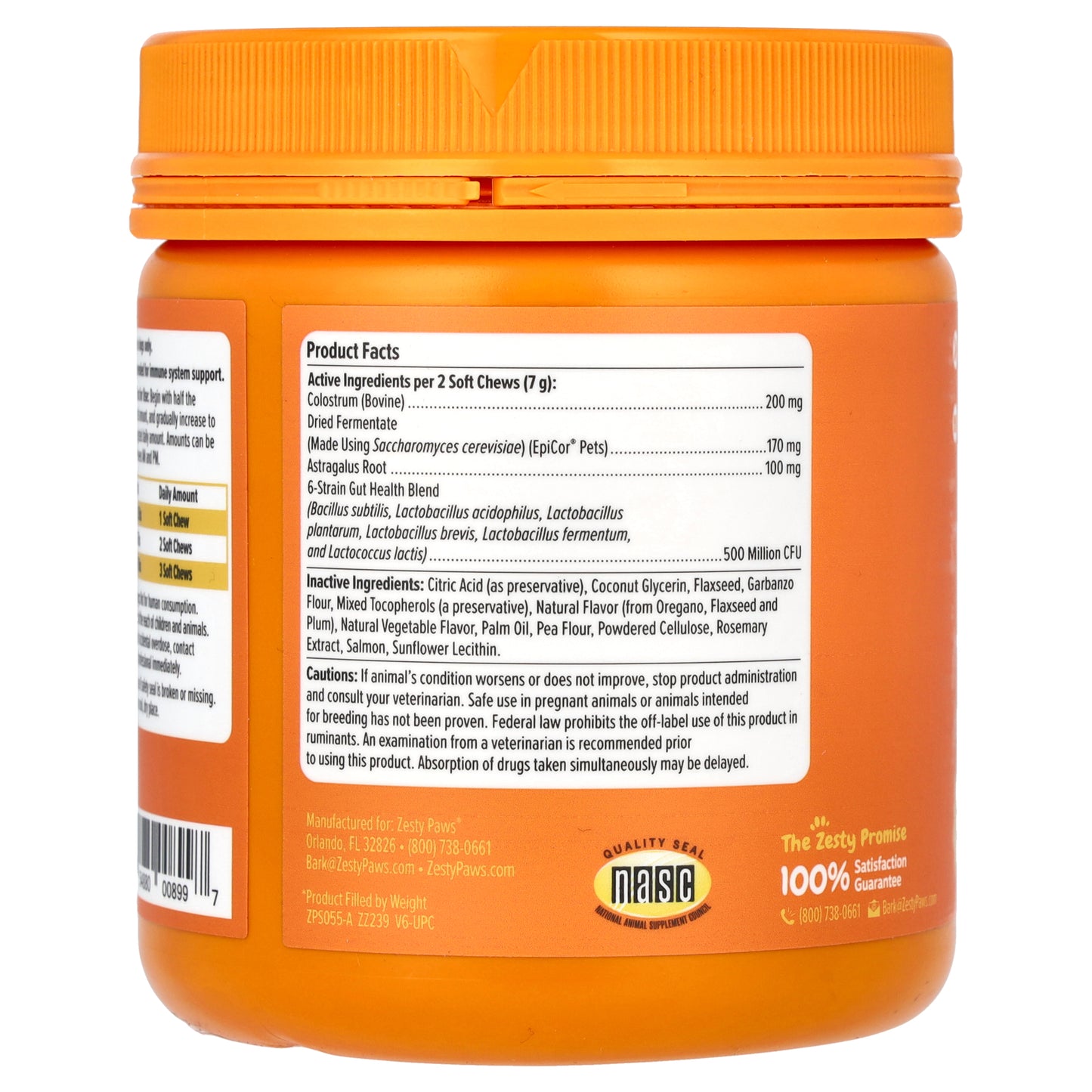 Zesty Paws, Allergy & Immune Bites, For Dogs, All Ages, Salmon, 90 Soft Chews, 11.1 oz (315 g)