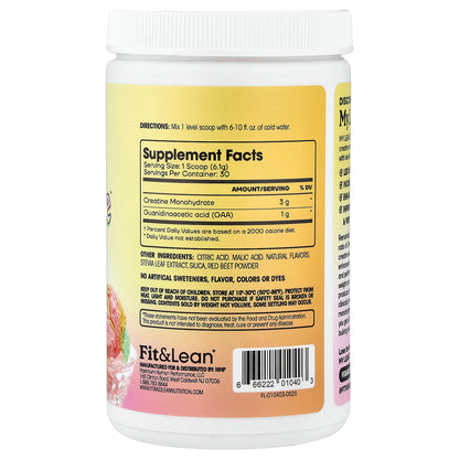 Fit & Lean, My Lean Creatine™, Rainbow Sherbert, 6.46 oz (183 g)