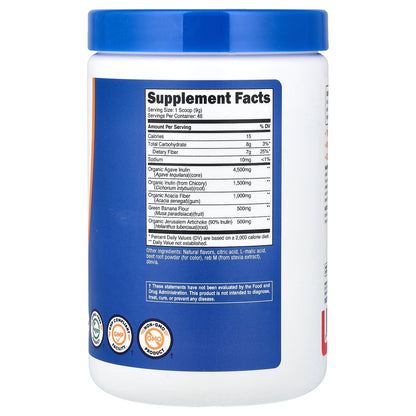 Nutricost, Prebiotic Fiber, Fruit Punch, 16.2 oz (454 g)