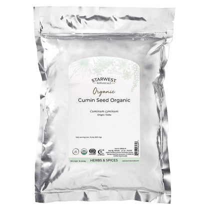 Starwest Botanicals, Organic Cumin Seed, 1 lb (453.6 g)