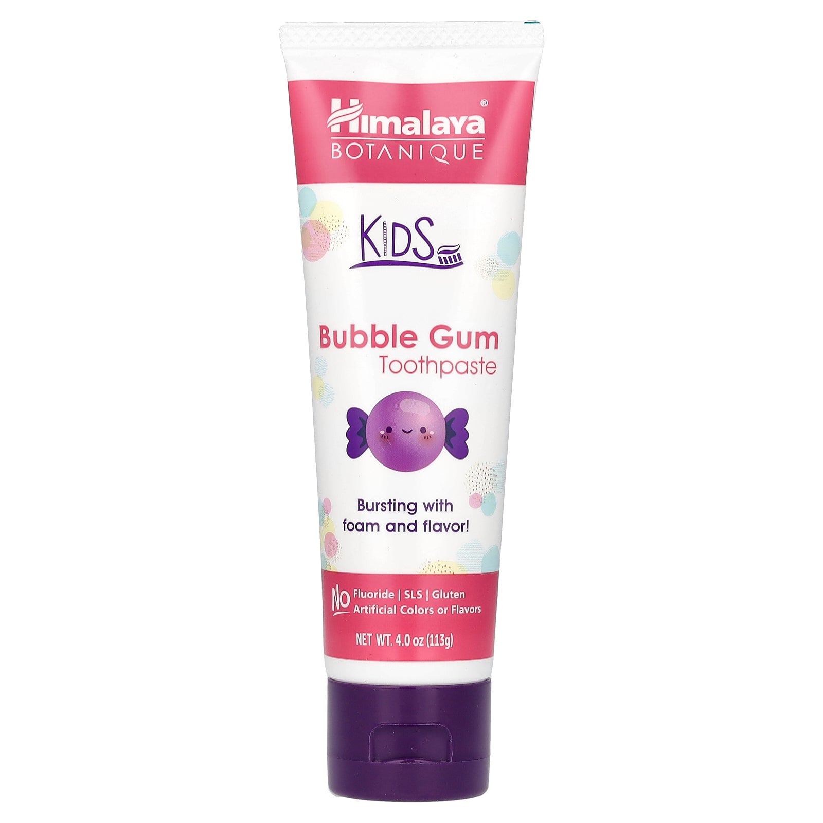 Himalaya, Botanique, Kids Toothpaste, Bubble Gum, 4 oz (113 g)