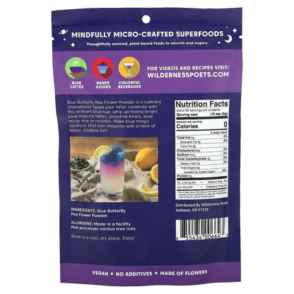 Wilderness Poets, Blue Butterfly Pea Flower Powder, 3.5 oz (99 g)