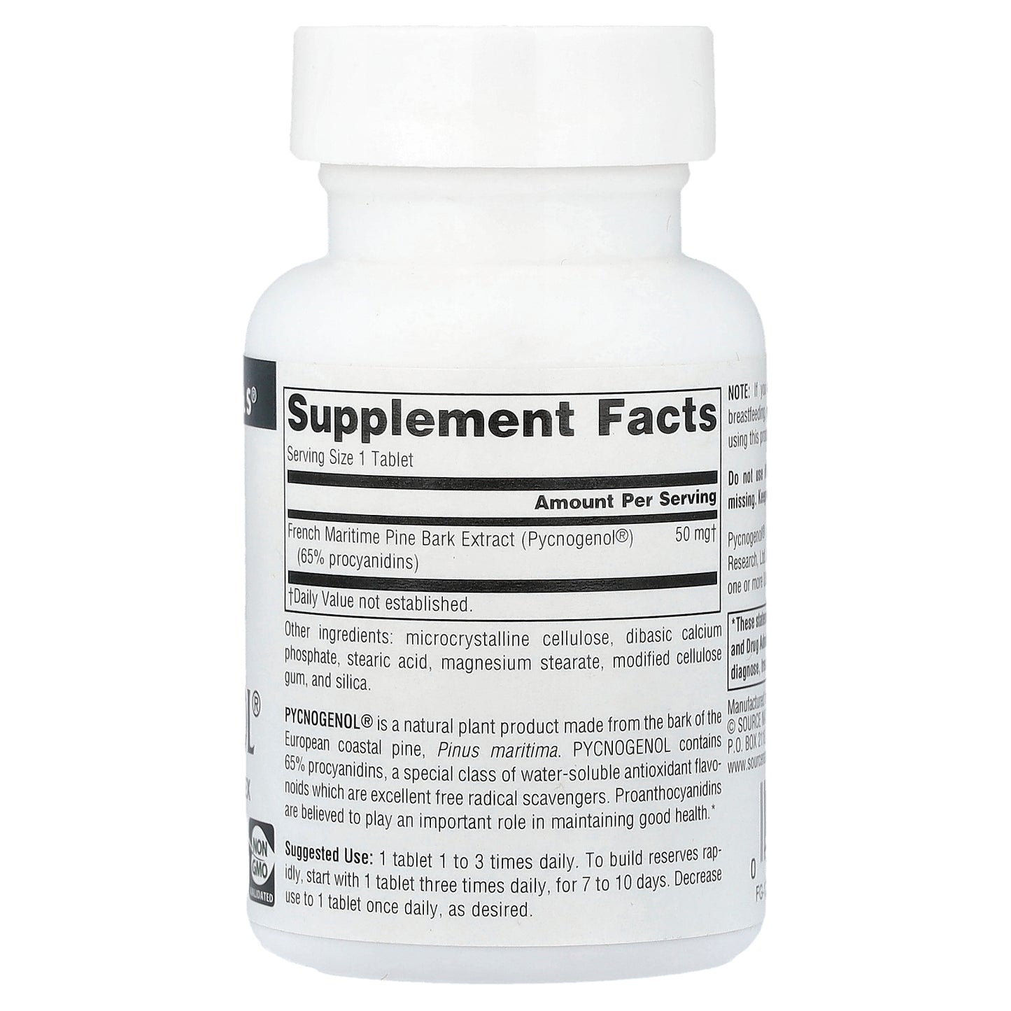 Source Naturals, Pycnogenol® , 50 mg, 60 Tablets