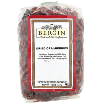 Bergin Fruit and Nut Company, Dried Cranberries, 12 oz (340 g)