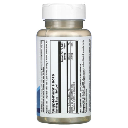 KAL, D-3 , 25 mcg (1,000 IU), 200 Softgels