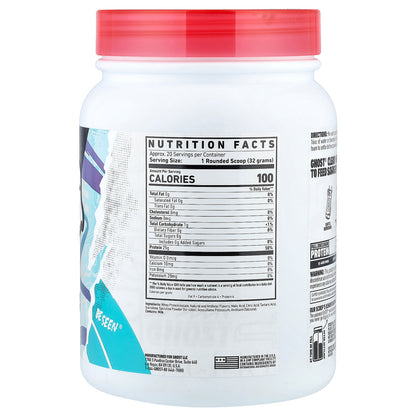 Ghost, Whey, Clear Protein Isolate, Blue Raspberry, 1.4 lb (640 g)