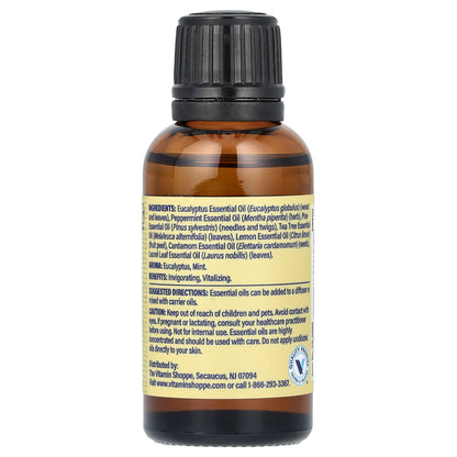 The Vitamin Shoppe, 100% Pure Essential Oil Blend, Respiratory , 1 fl oz (30 ml)