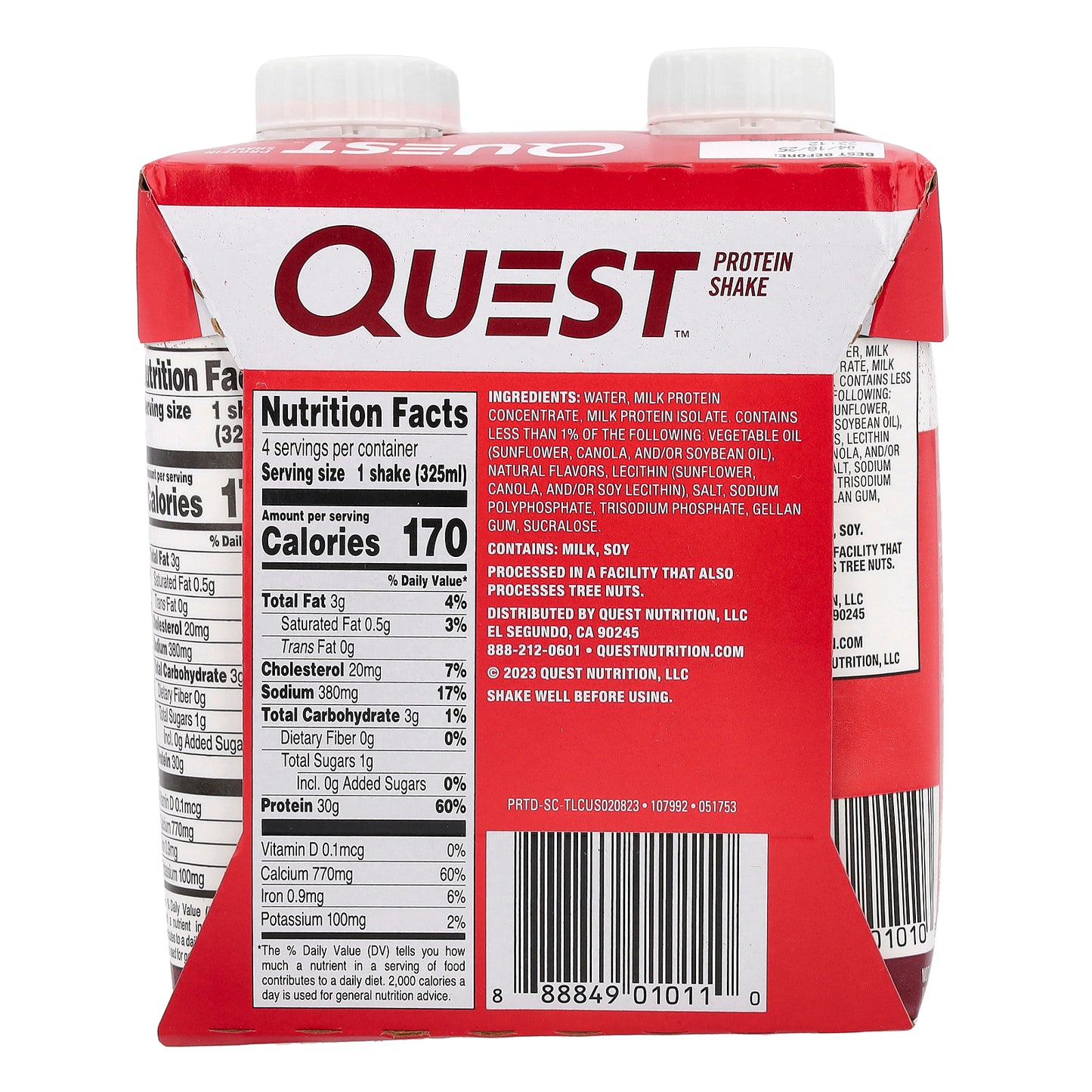 Quest Nutrition, Protein Shake, Salted Caramel, 4 Shakes, 11 fl oz (325 ml) Each