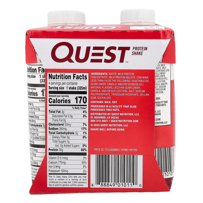 Quest Nutrition, Protein Shake, Salted Caramel, 4 Shakes, 11 fl oz (325 ml) Each