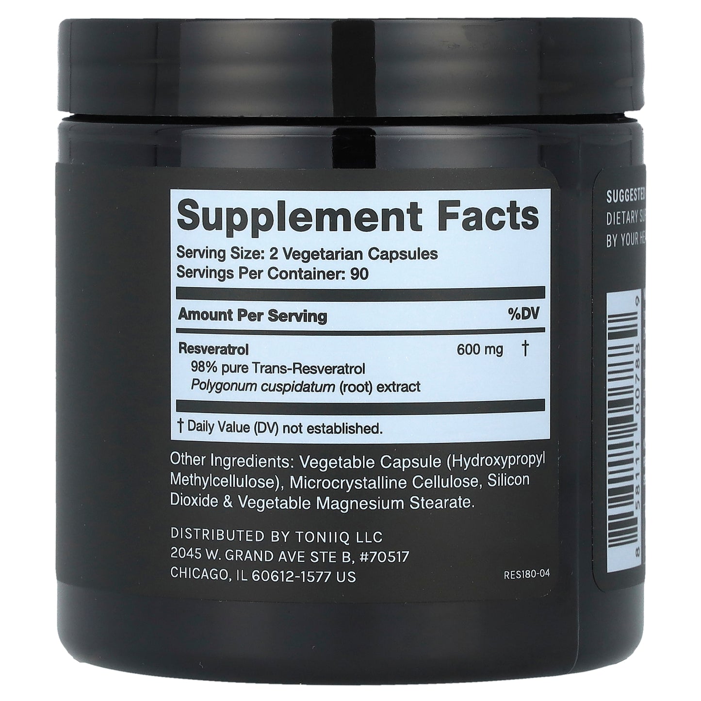 Toniiq, Resveratrol, 180 Capsules (300 mg per Capsule)