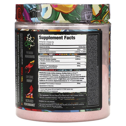 MuscleSport, Rhino Rampage, Super Potent Pre-Workout Analog, Fuhgettaboutit Fruit Punch, 7.4 oz (210 g)