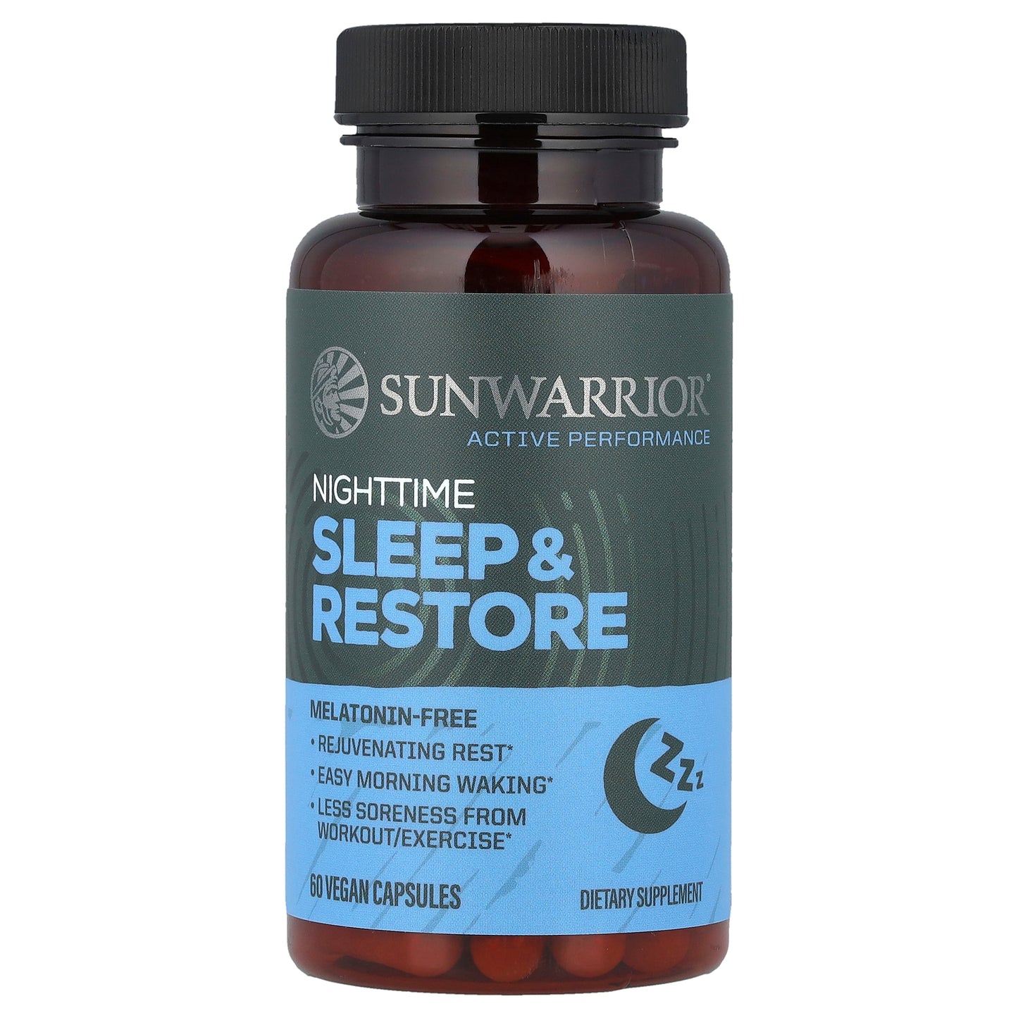 Sunwarrior, Nighttime Sleep & Restore, 60 Vegan Capsules