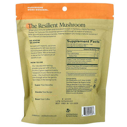 Om Mushrooms, Mushroom Powder, Turkey Tail, 7.05 oz (200 g)