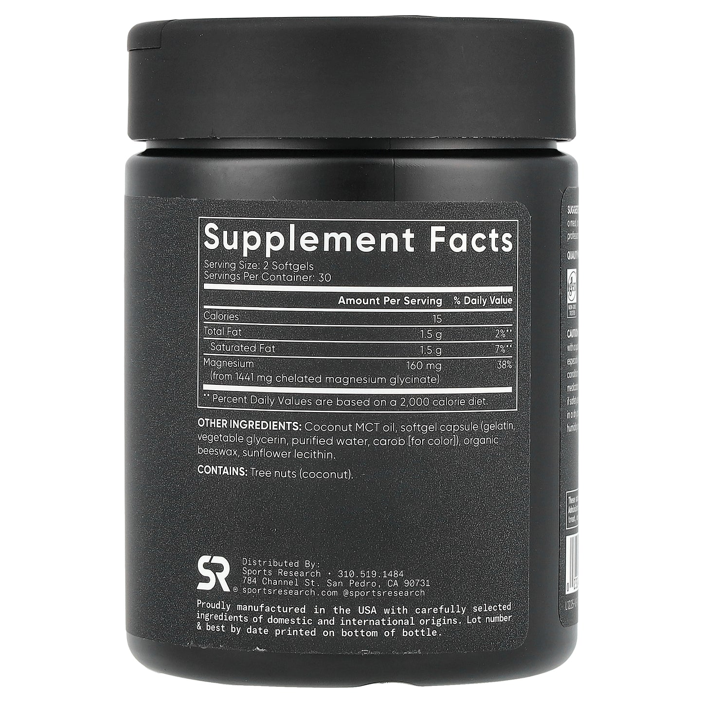 Sports Research, Magnesium Glycinate, 60 Softgels (80 mg per Softgel)