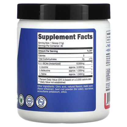 Nutricost, Performance, BCAA, Raspberry Lemonade, 11.8 oz (330 g)