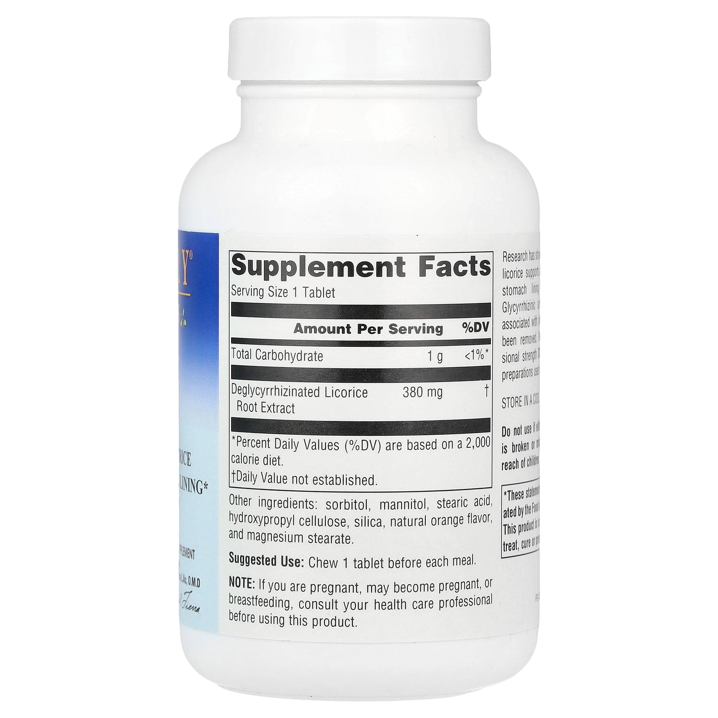 Planetary Herbals, DGL, 380 mg, 100 Chewable Tablets