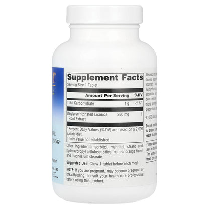 Planetary Herbals, DGL, 380 mg, 100 Chewable Tablets