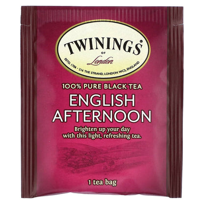 Twinings, Pure Black Tea, English Afternoon, 20 Tea Bags, 1.41 oz (40 g)