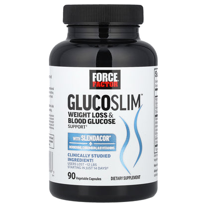 Force Factor, Glucoslim™, Weight Loss & Blood Glucose Support, 90 Vegetable Capsules