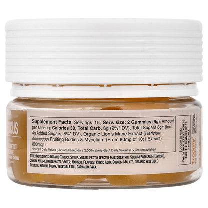 Troomy Nootropics, Focus, Functional Mushrooms Gummies, Passionfruit Tangerine, 30 Gummies