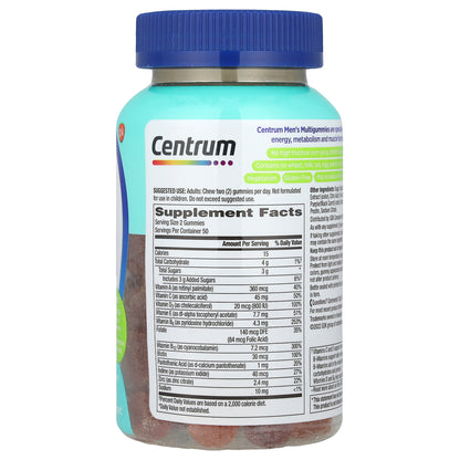 Centrum, Men Multigummies, Tropical Fruit, 100 Gummies