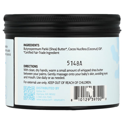 Ayeya, Baby, Whipped Body Butter, Fragrance-Free, 5 oz (141 g)