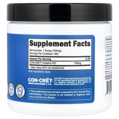 Nutricost, Creatine HCl, Unflavored, 8 oz (225 g)