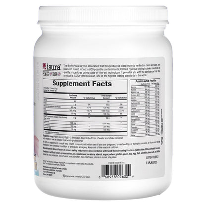 Natural Factors, Total Body Collagen, Bioactive Peptides, Unflavored, 1 lb 1 oz (500 g)