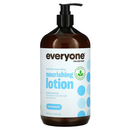 Everyone, Nourishing Lotion, Unscented, 32 fl oz (964 ml)